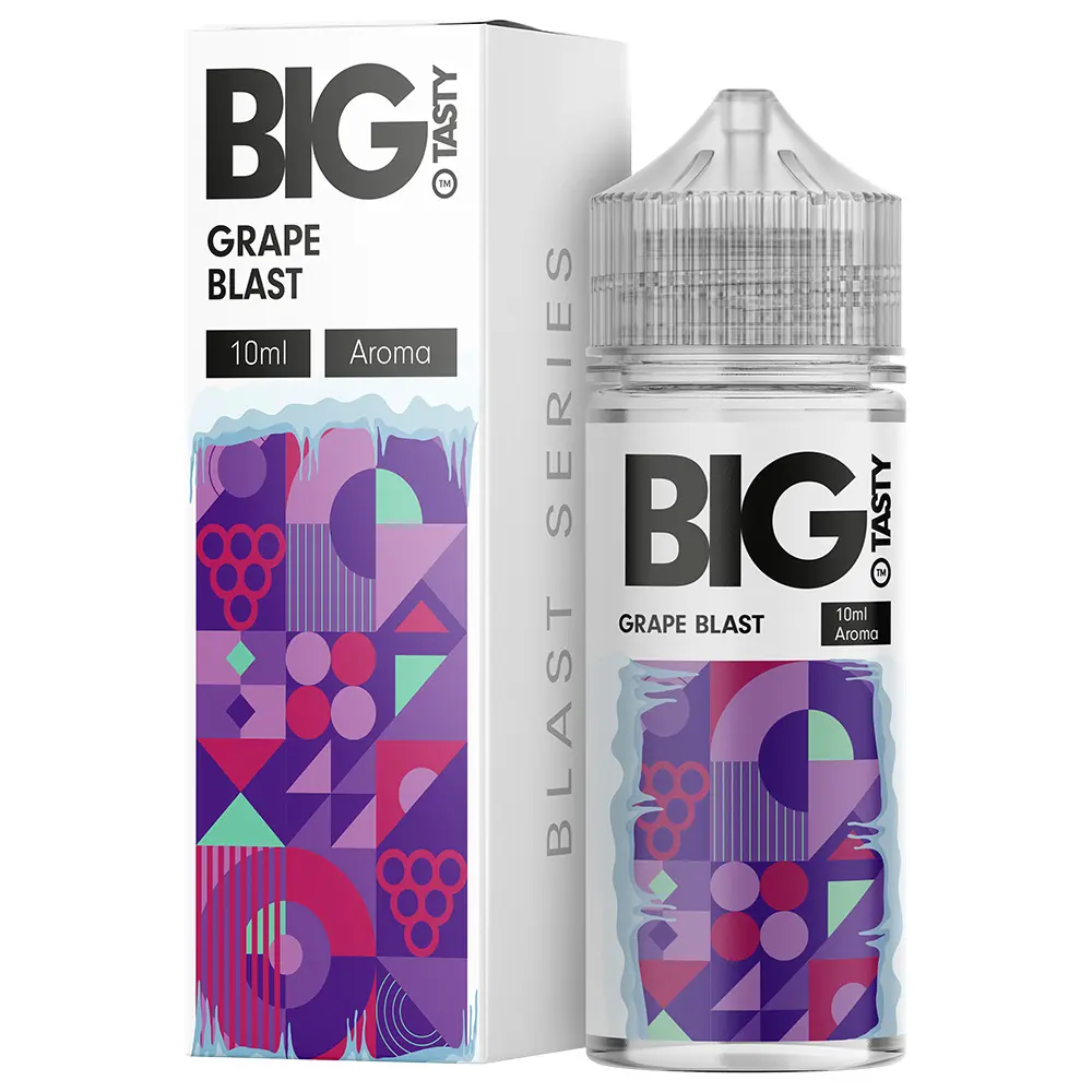 Big Tasty Aroma Longfill - Grape Blast - 10ml in 120ml Flasche STEUERWARE