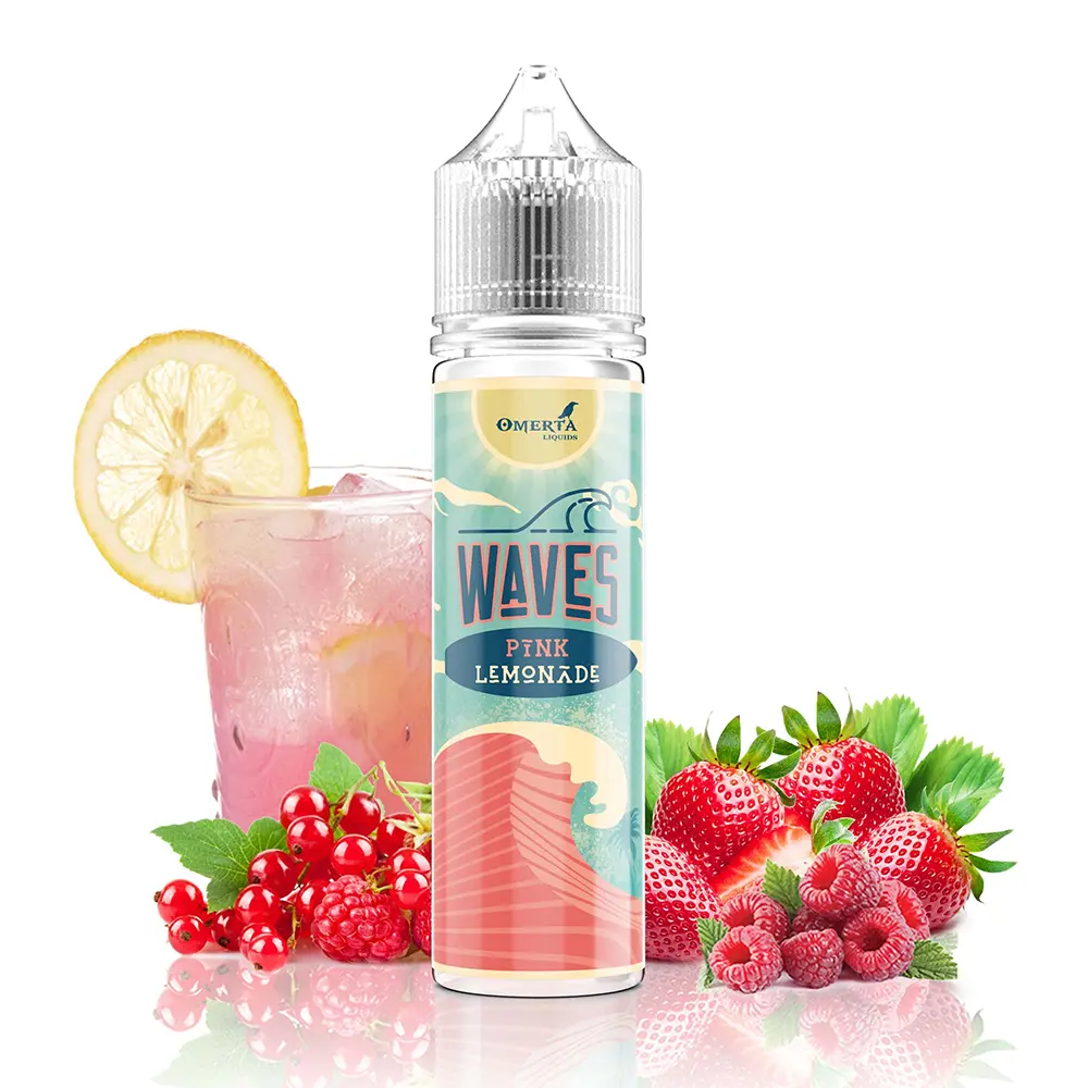 Omerta Aroma Longfill - Waves Pink Lemonade - 10ml in 60ml Flasche STEUERWARE