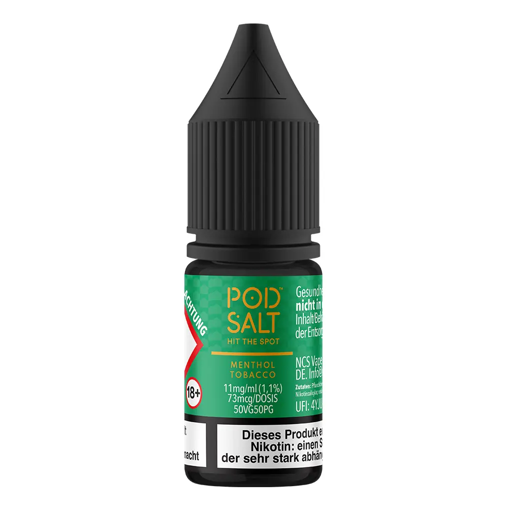 Pod Salt Origin Nikotinsalz - Menthol Tobacco - Liquid 11mg 10ml STEUERWARE