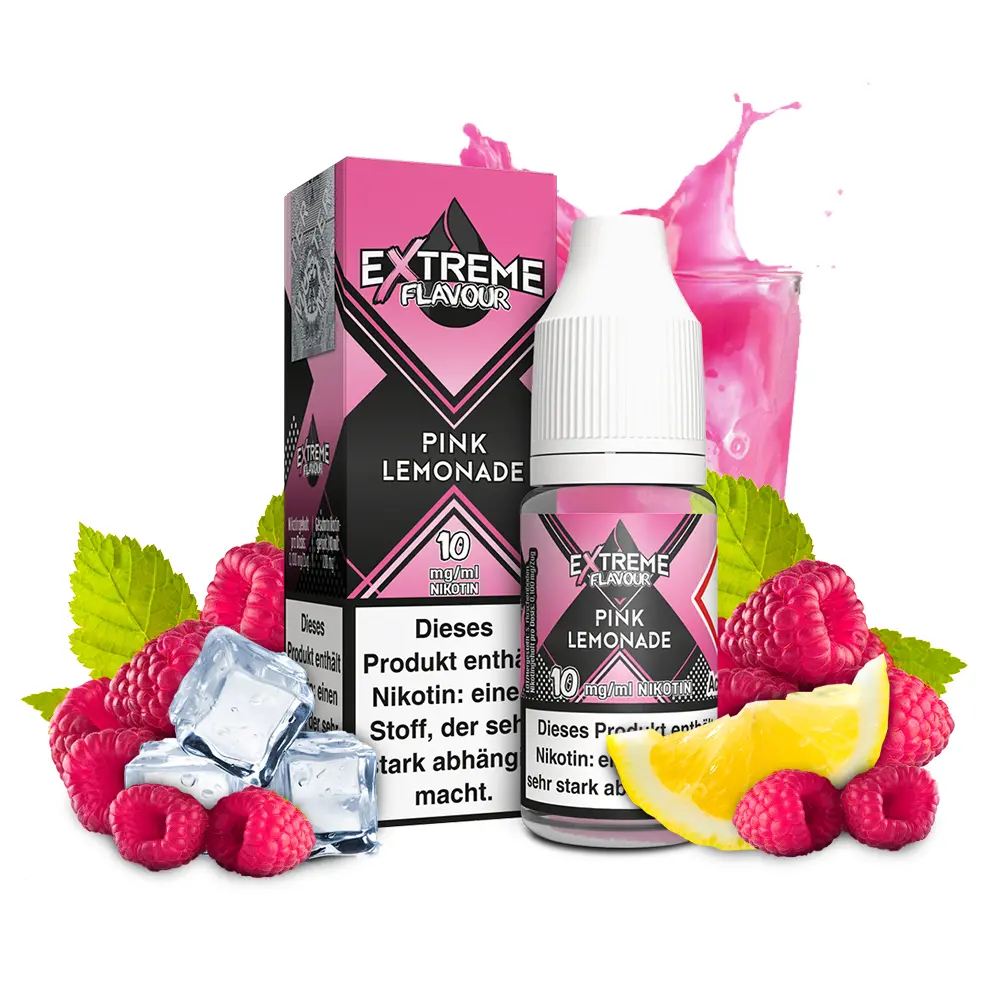 Extreme Flavour - Pink Lemonade - Overdosed Liquid 10mg 10ml  HYBRID NICSALT STEUERWARE