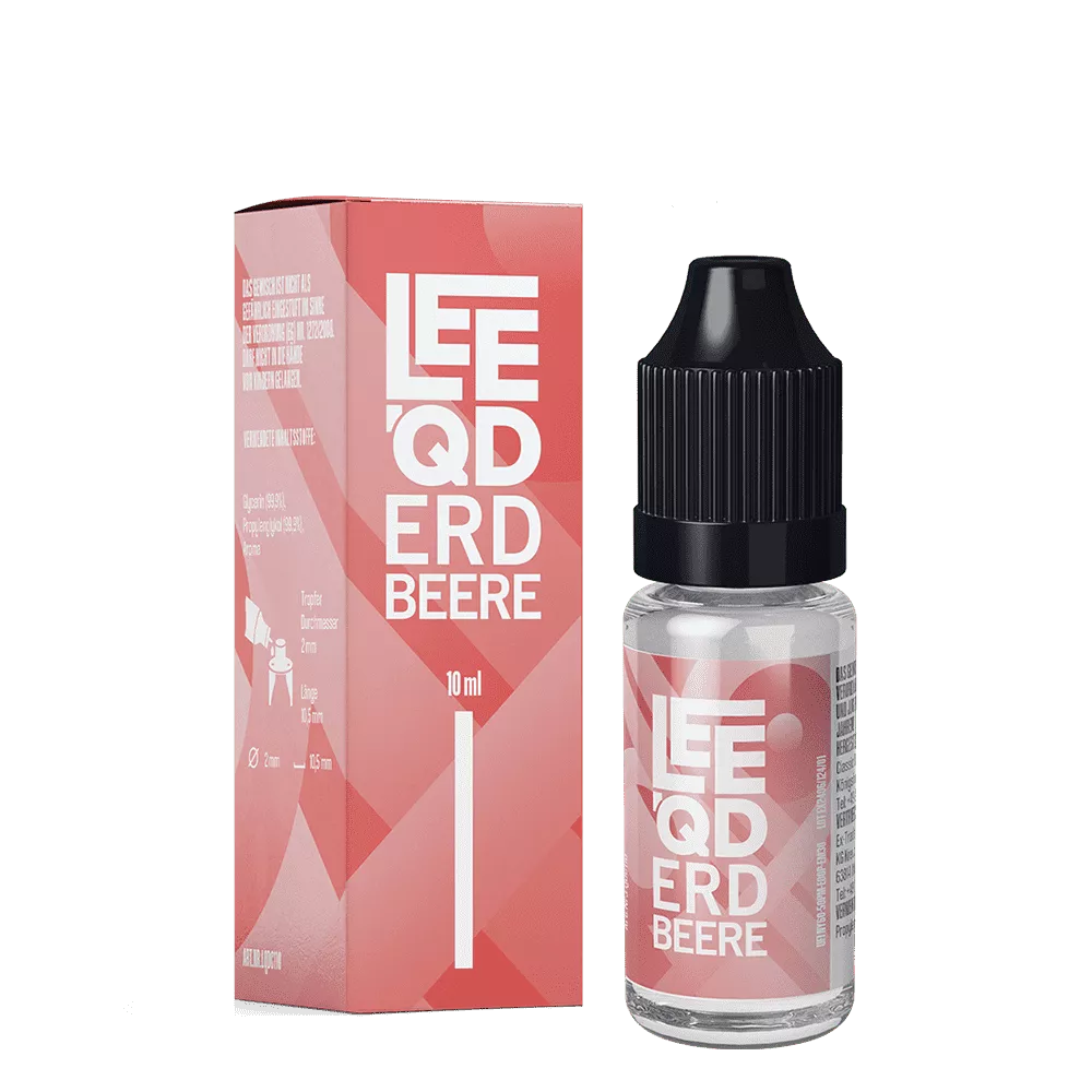 LEEQD Liquid - Fruit Erdbeere - 0mg 10ml STEUERWARE