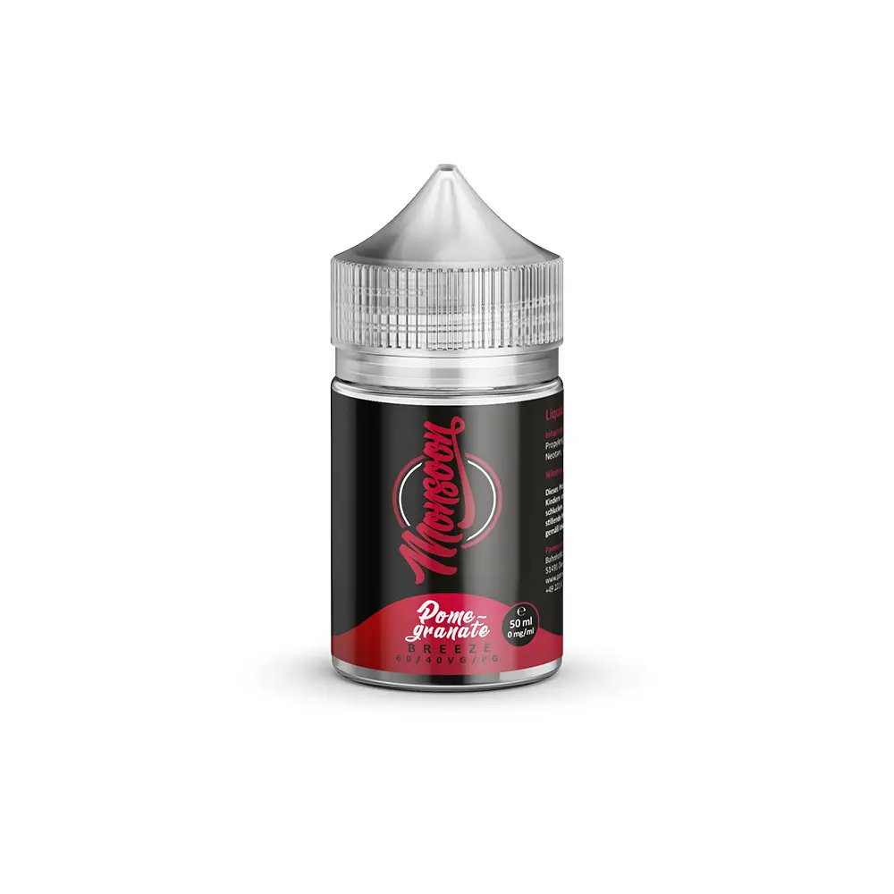Monsoon Pomegranate Breeze shortfill 50ml in 75ml STEUERWARE