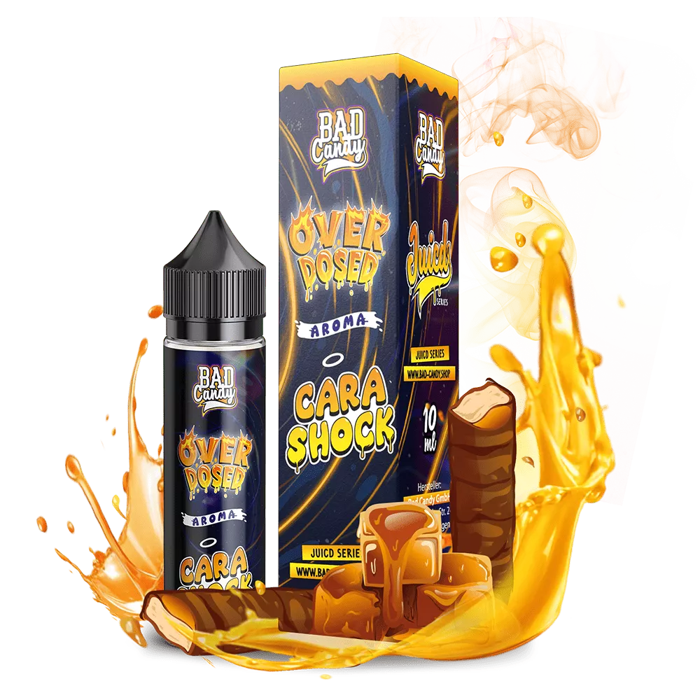 Bad Candy Longfill - Cara Shock - Overdosed 10ml Aroma in 60 ml Flasche STEUERWARE