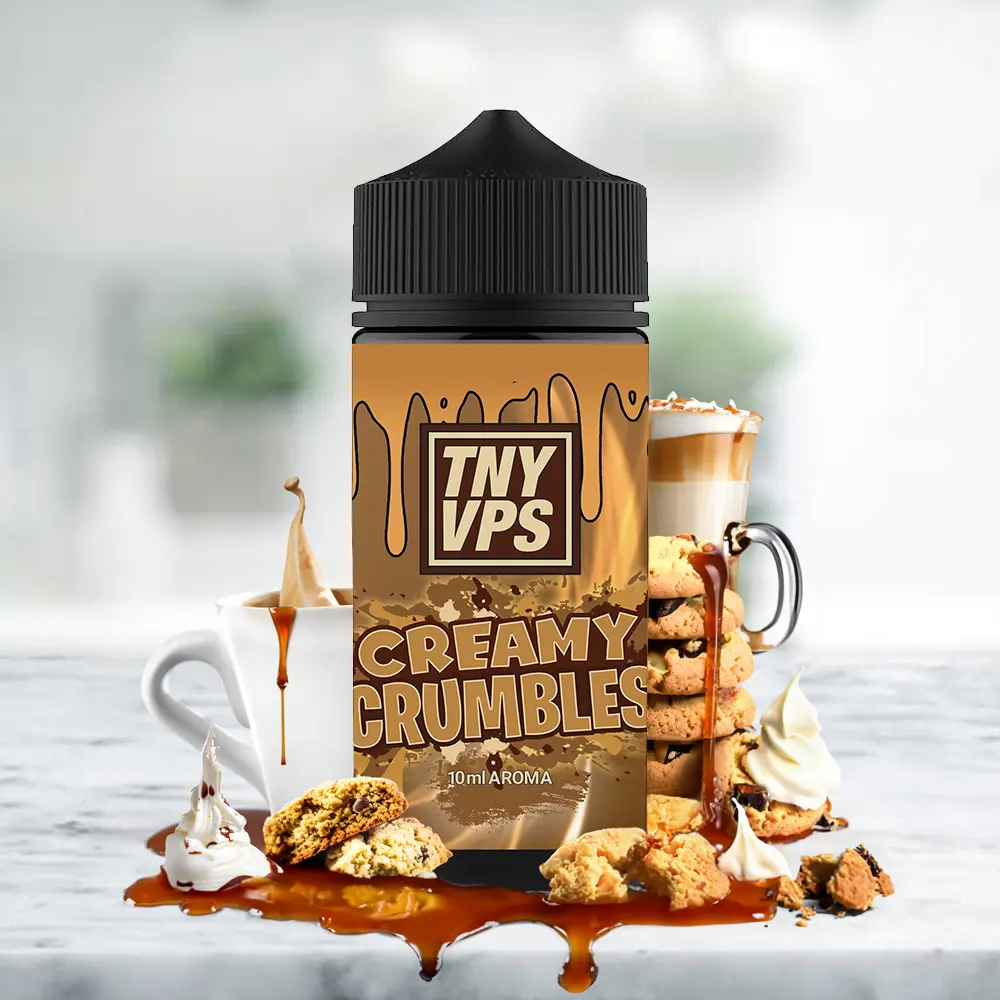 Tony Vapes Aroma Longfill - Creamy Crumbles - 10ml in 100ml Flasche STEUERWARE