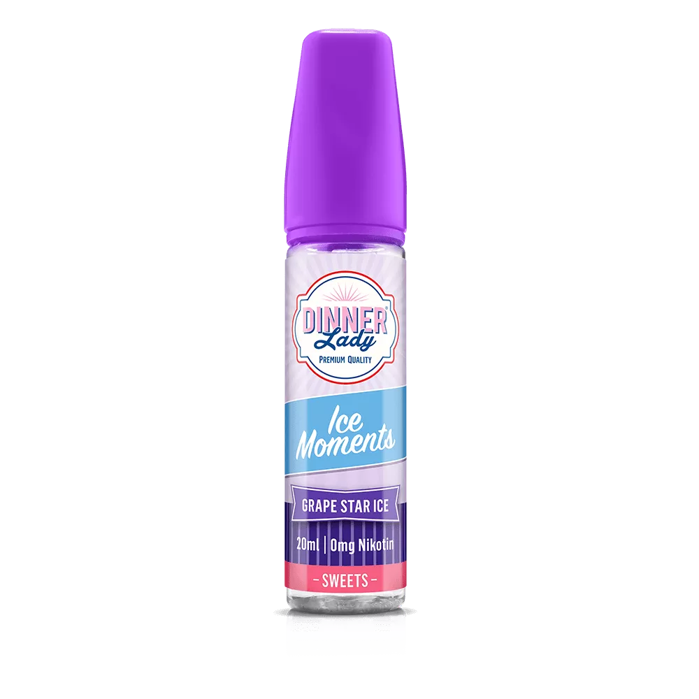 Dinner Lady Aroma Longfill - Grape Star ICE - 20ml in 60ml Flasche STEUERWARE