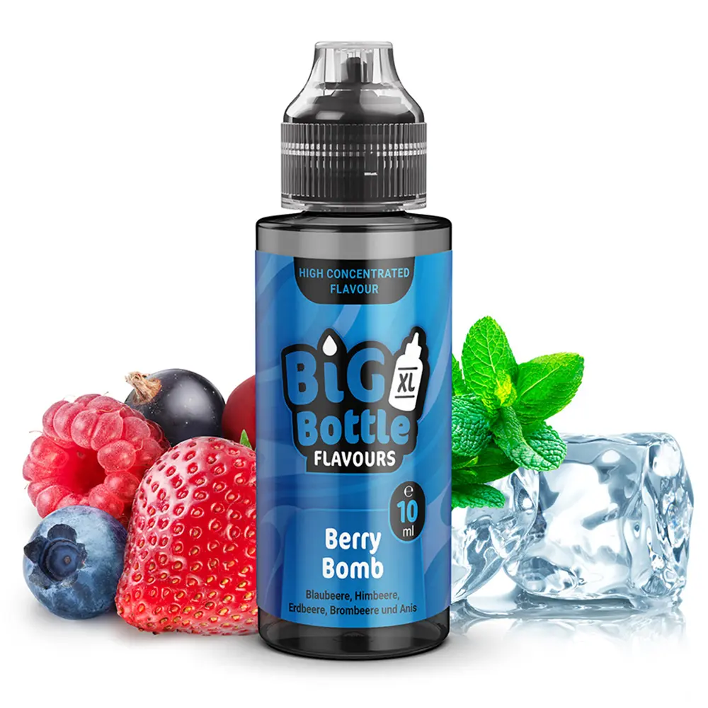 Big Bottle Flavours Aroma - Berry Bomb - 10ml in 120ml Flasche STEUERWARE