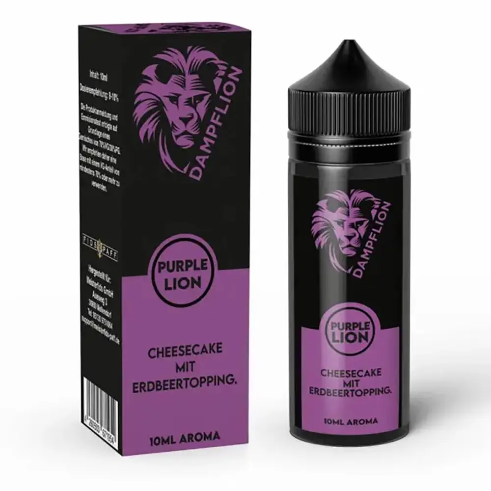 Dampflion Originals Aroma Longfill - Purple Lion - 10ml Aroma in 120ml Flasche STEUERWARE