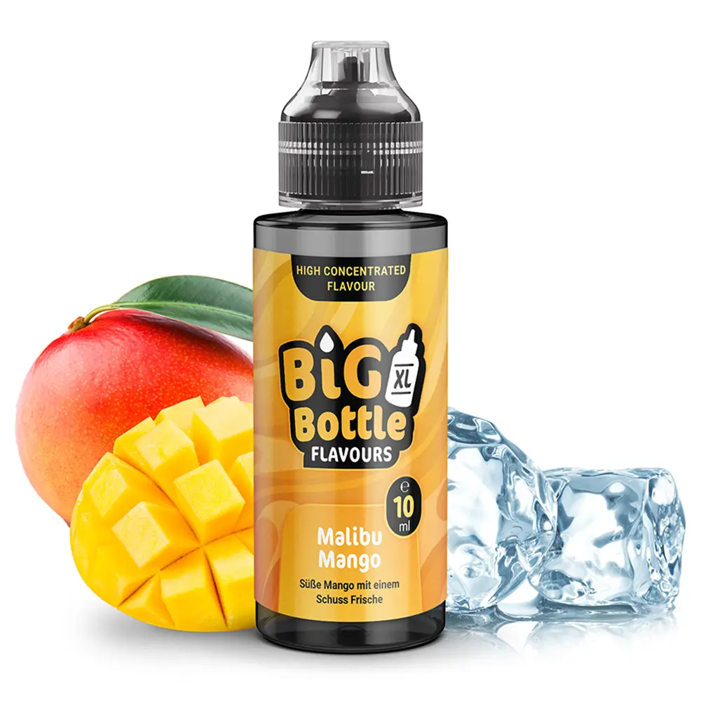 Big Bottle Flavours Aroma - Malibu Mango - 10ml in 120ml Flasche STEUERWARE