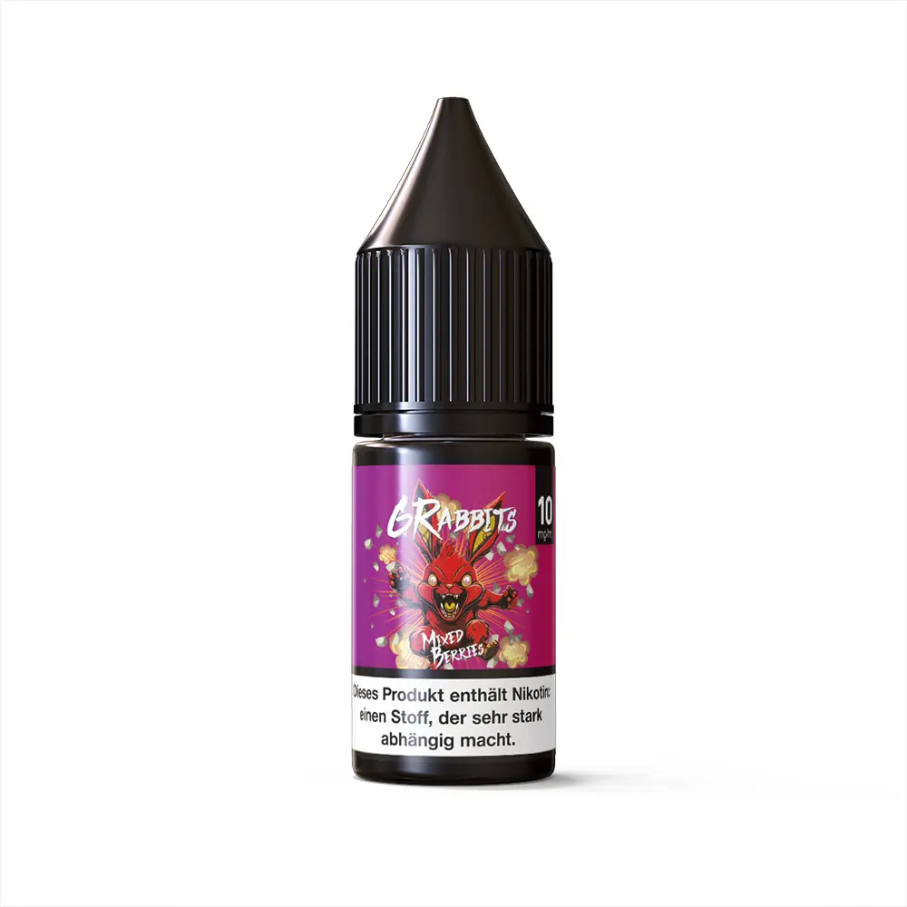 6Rabbits Nikotinsalz - Mixed Berries - 10mg Liquid 10ml STEUERWARE