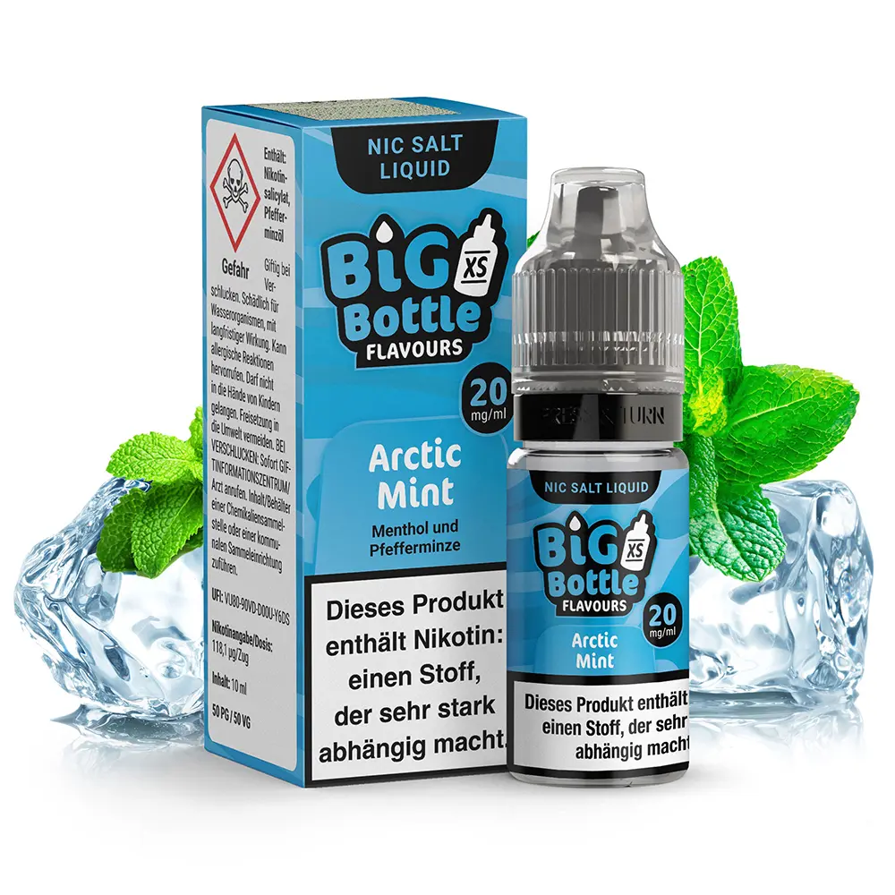 Big Bottle Flavours - Arctic Mint - 10ml 20mg Nikotinsalz  STEUERWARE