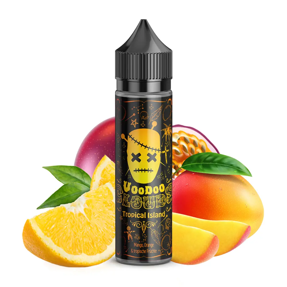 Voodoo Clouds Aroma Longfill - Tropical Island - 13ml Aroma  in 60ml Flasche STEUERWARE