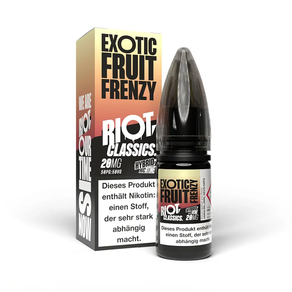 Riot Squad Hybrid Nikotinsalz - Classic Exotic Fruit Frenzy - 20mg 10ml STEUERWARE