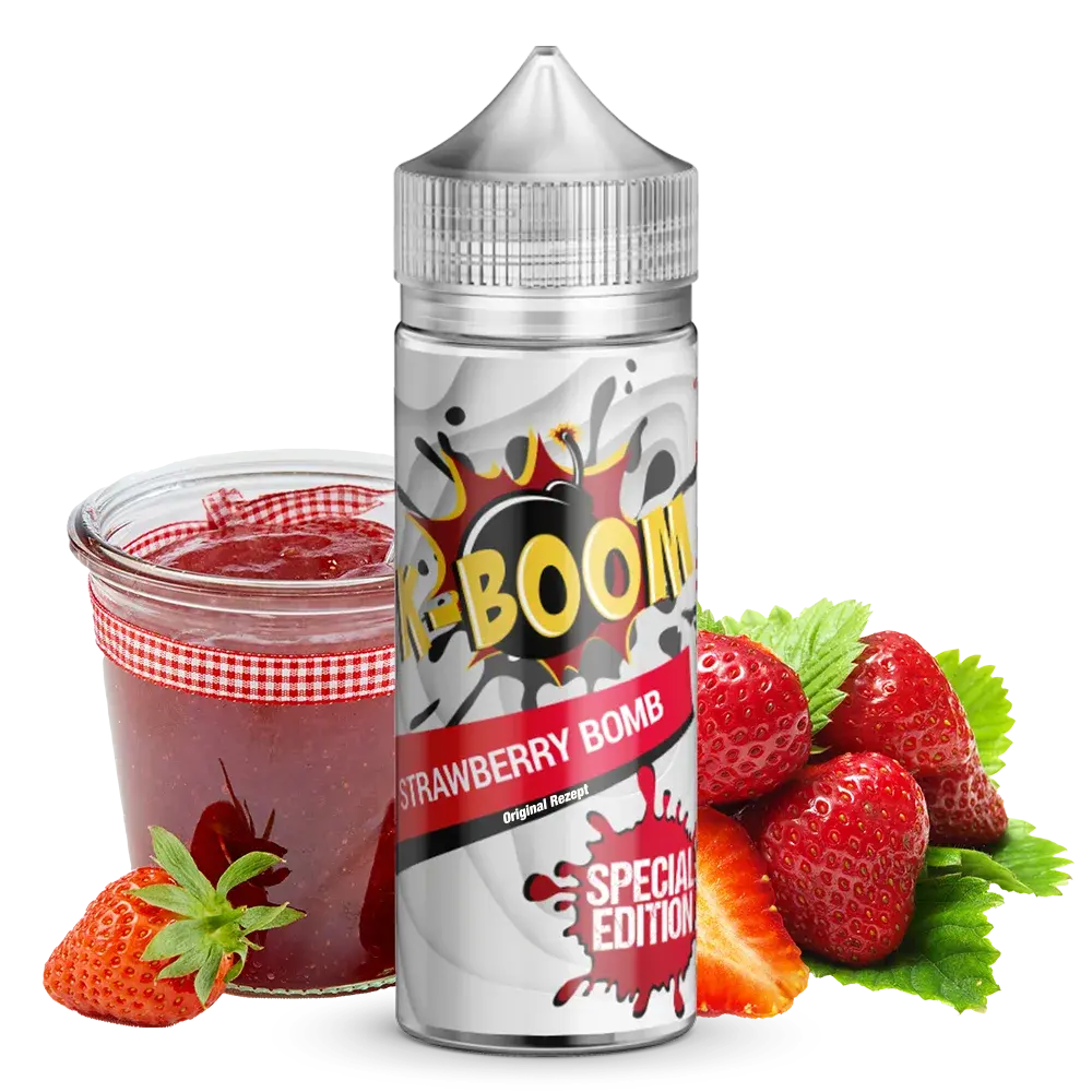 K-Boom Strawberry Bomb Original Rezept 10ml Aroma STEUERWARE