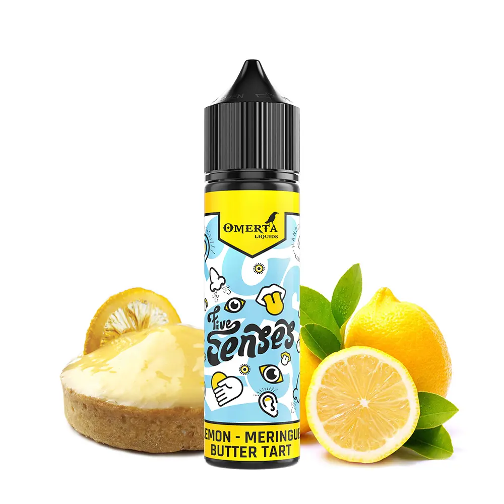 Omerta Aroma Longfill - 5Senses Lemon Meringue Butter Tart - 15ml in 60ml Flasche STEUERWARE