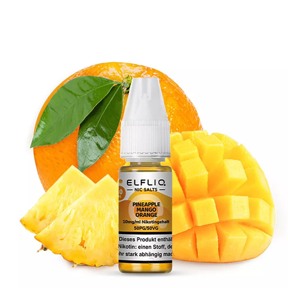 Elfliq by Elfbar Nikotinsalz - Pineapple Mango Orange - Liquid 10mg 10ml STEUERWARE
