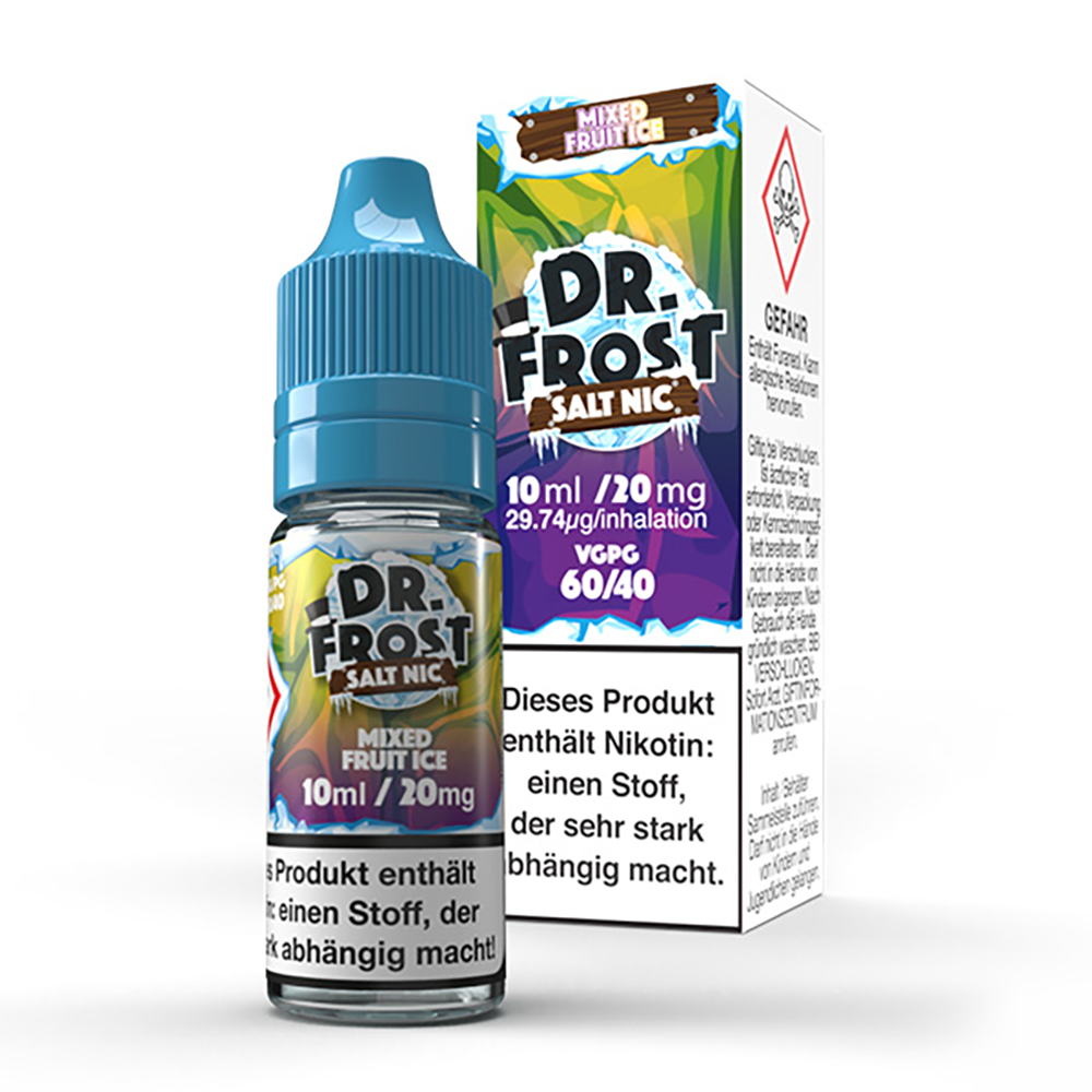 Dr. Frost Nikotinsalz - Ice Cold Mixed Fruit - Liquid 20mg 10ml STEUERWARE