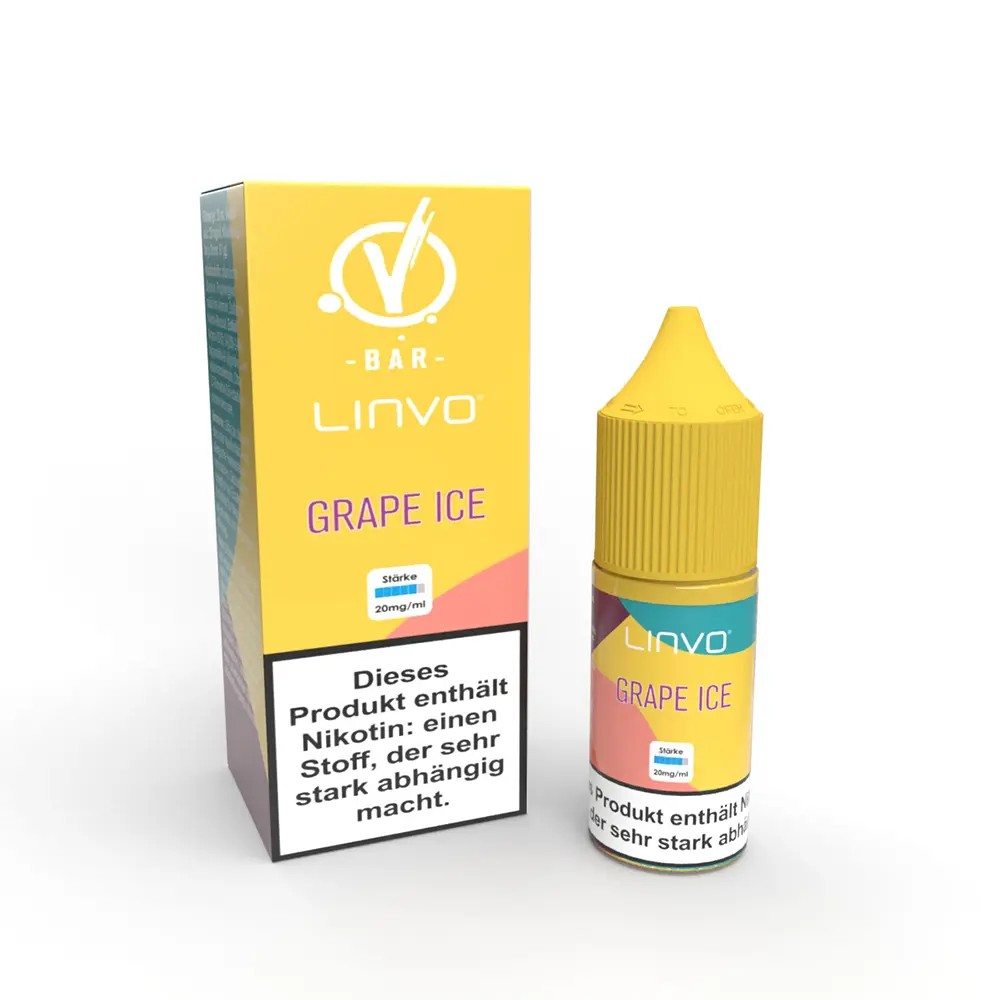 Linvo Nikotinsalz - Grape Ice - Liquid 20mg 10ml STEUERWARE
