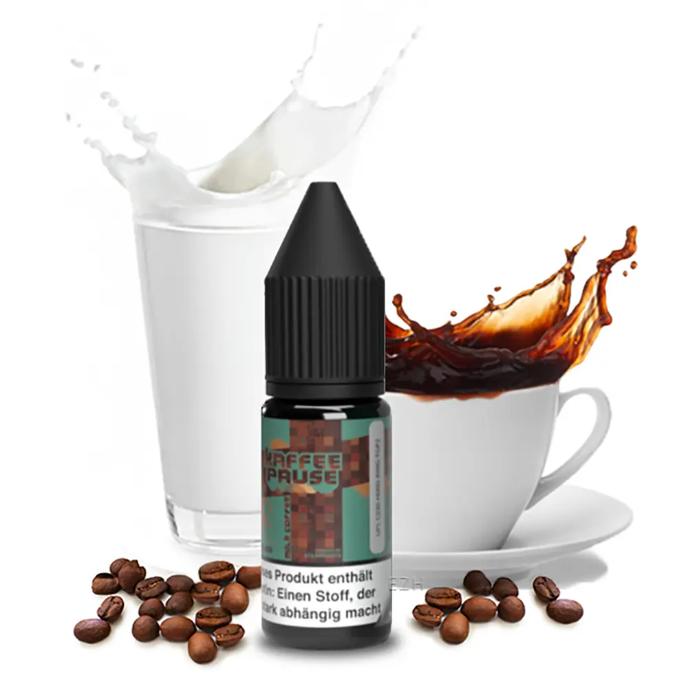 Kaffeepause Nikotinsalz Milk & Coffee Liquid 20mg 10ml by Steamshots STEUERWARE