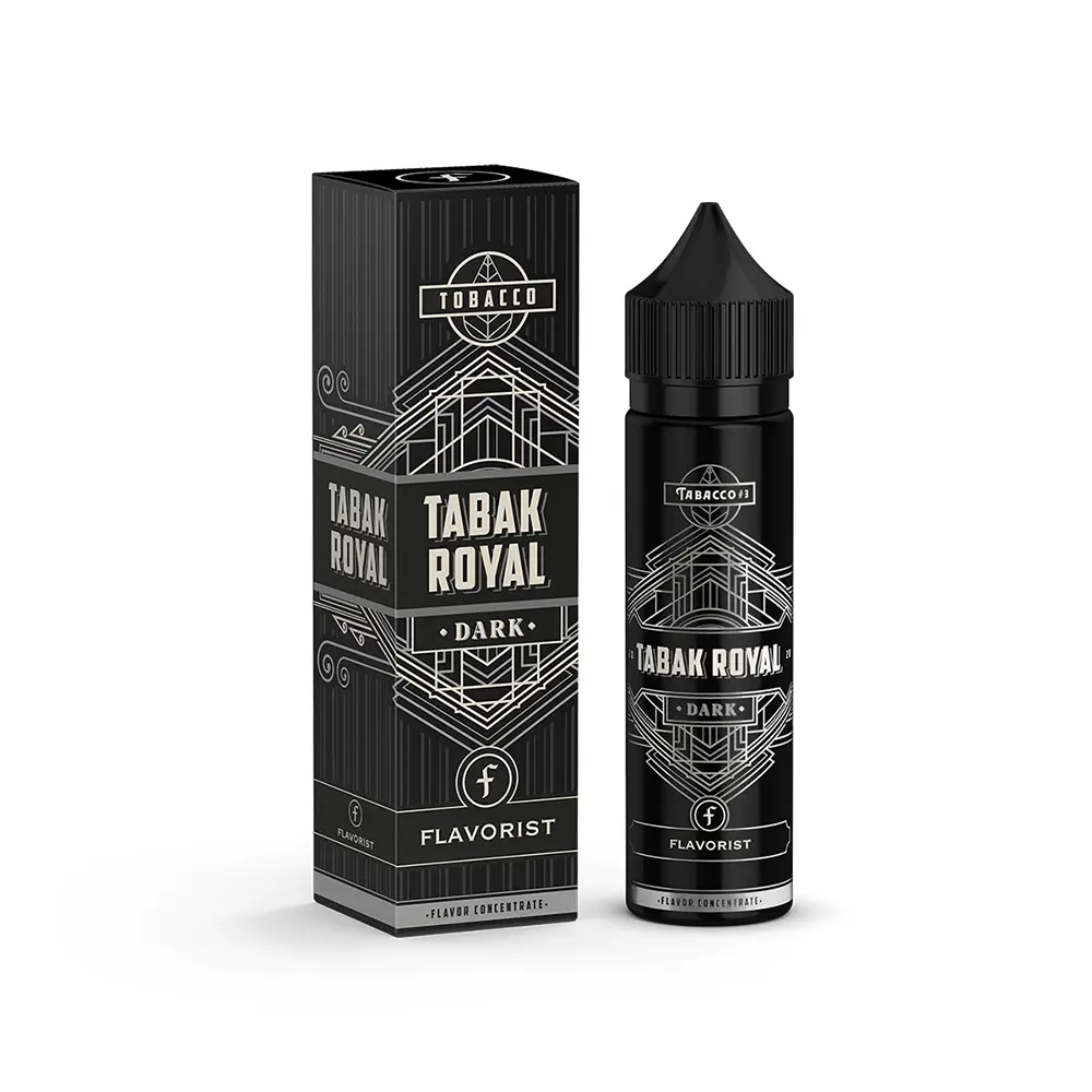 Flavorist Tabak Royal Dark Aroma 10ml in 60ml Flasche STEUERWARE