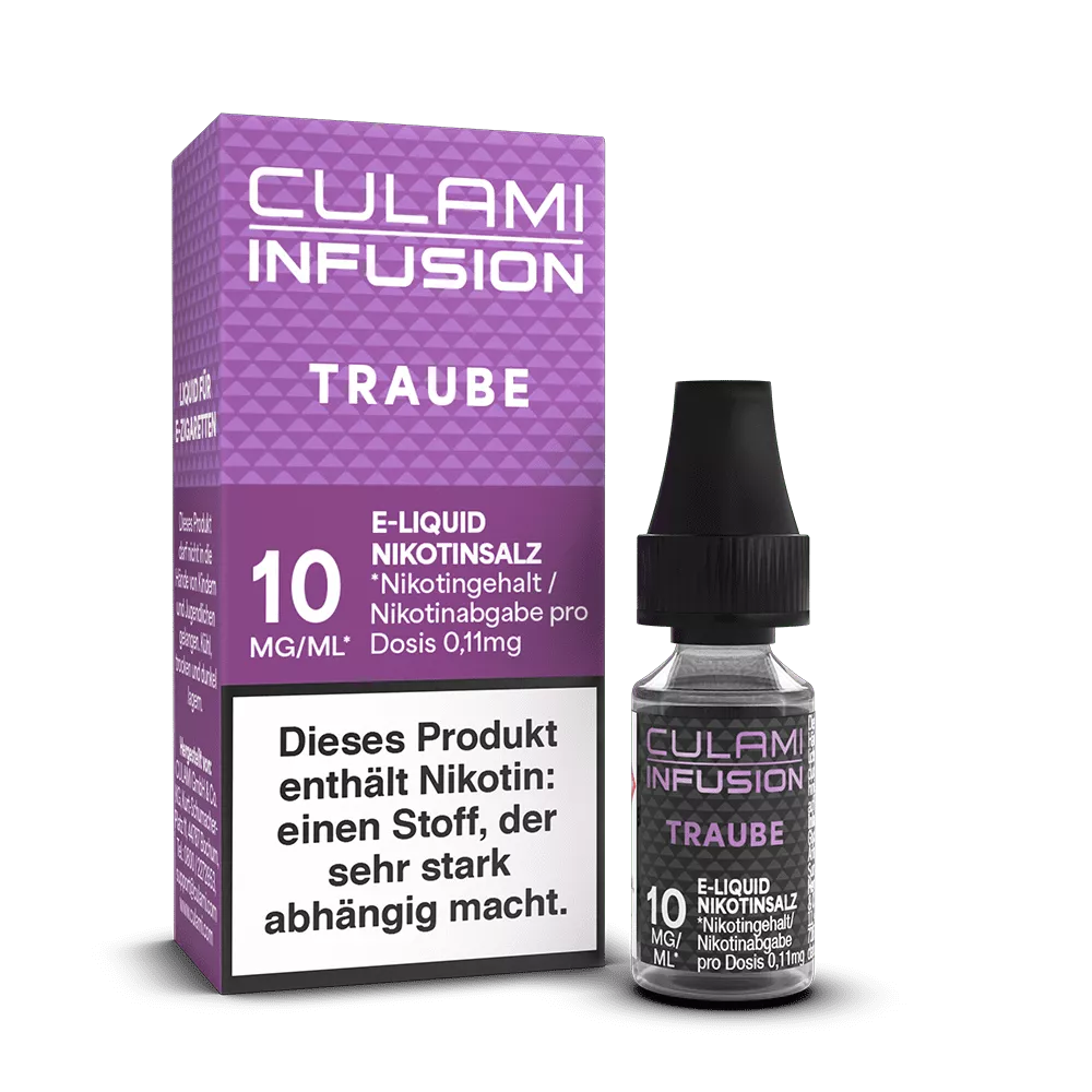 Culami Infusion Nikotinsalz - Traube - Liquid 10mg 10ml STEUERWARE