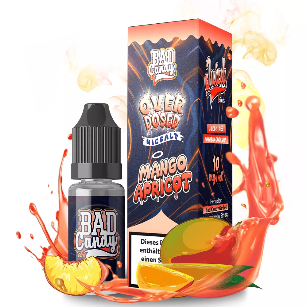 Bad Candy Nikotinsalz - Mango Apricot - Overdosed 10ml Liquid 10mg STEUERWARE