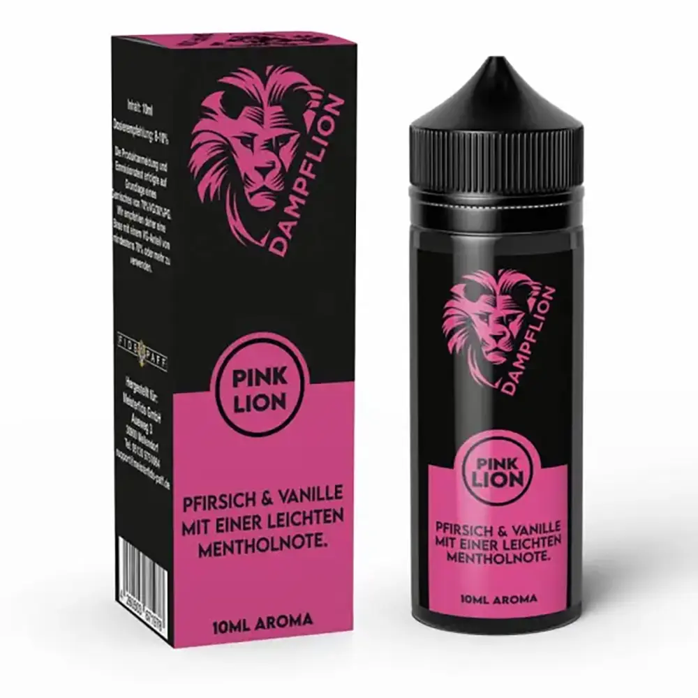 Dampflion Originals Aroma Longfill - Pink Lion - 10ml Aroma in 120ml Flasche STEUERWARE