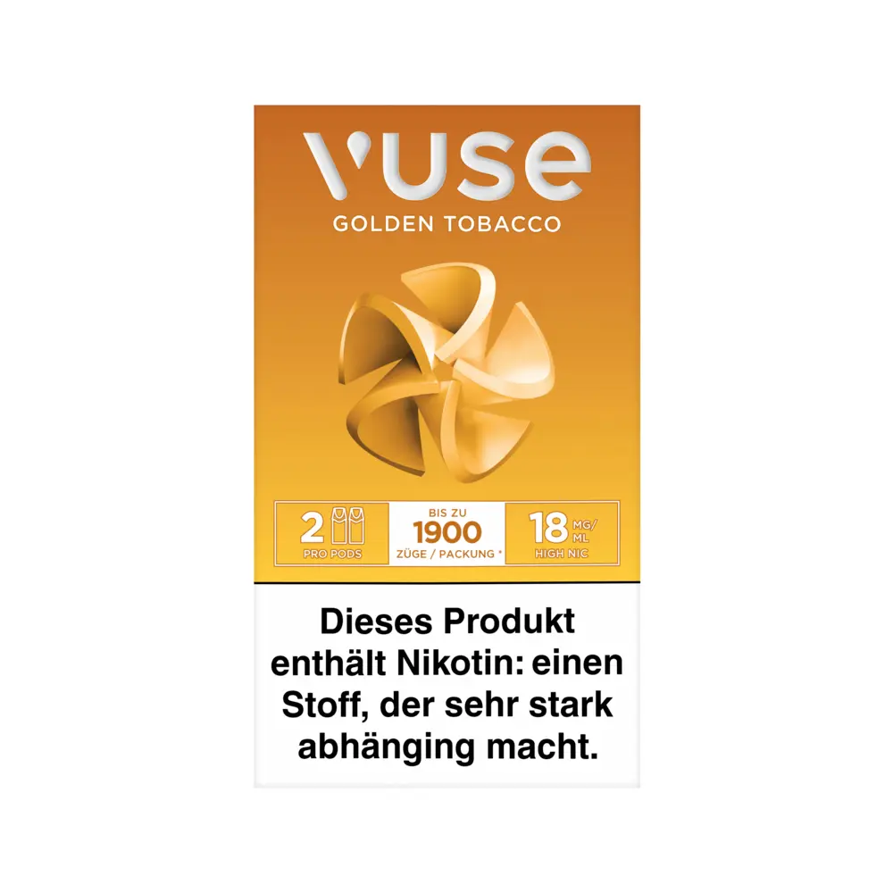 Vuse Pro Caps 2er Golden Tobacco Nic Salts 18mg STEUERWARE