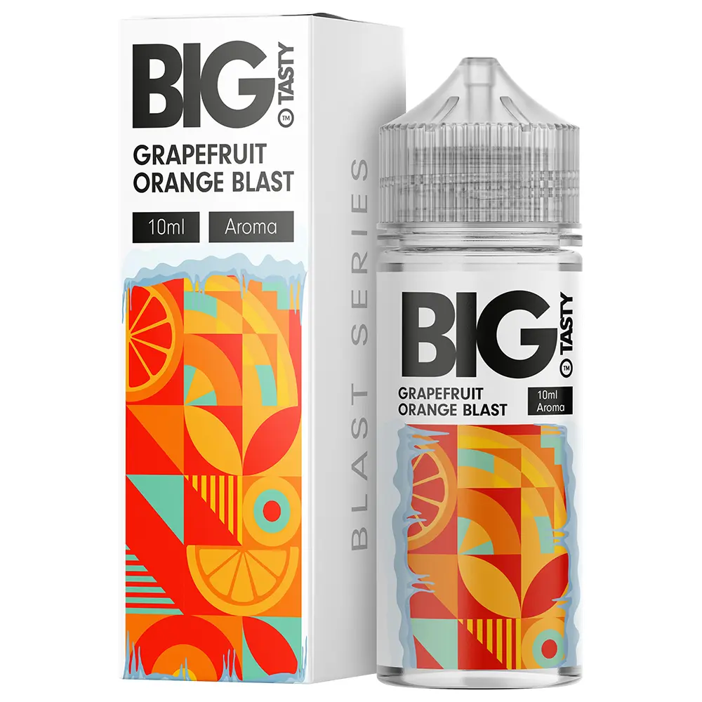 Big Tasty Aroma Longfill - Grapefruit Orange Blast - 10ml in 120ml Flasche STEUERWARE