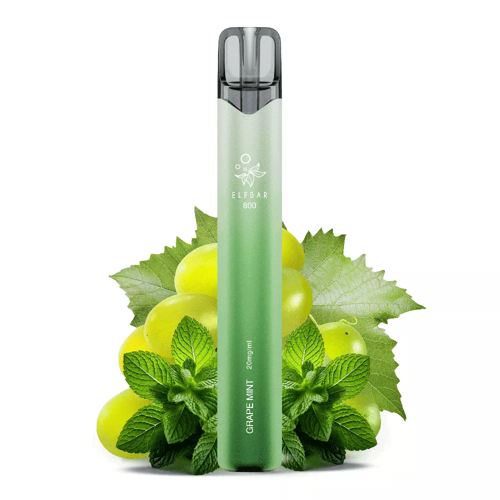 Elfbar 800 Einweg E-Zigarette - Grape Mint - 20mg STEUERWARE C