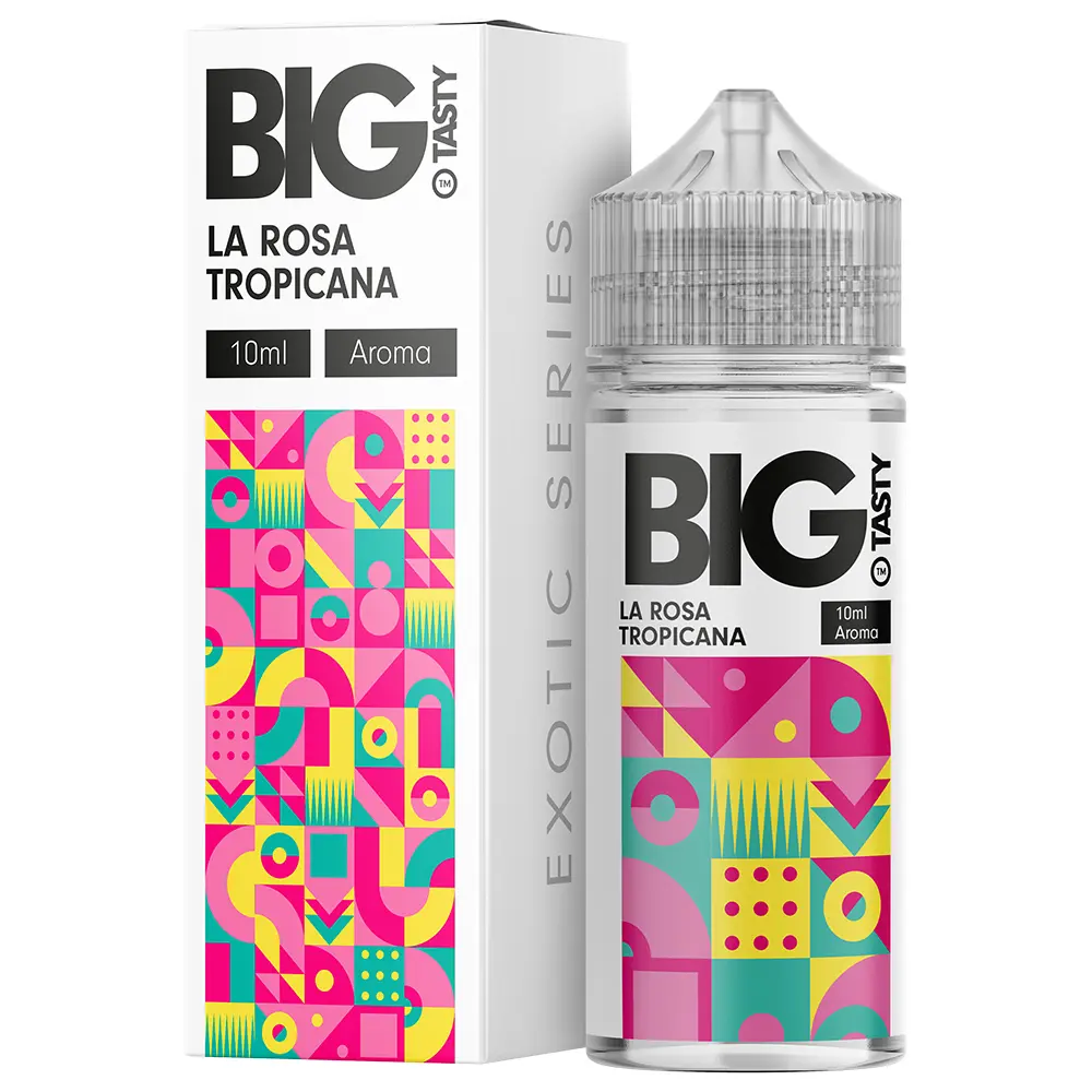 Big Tasty Aroma Longfill - La Rosa Tropicana - 10ml in 120ml Flasche STEUERWARE