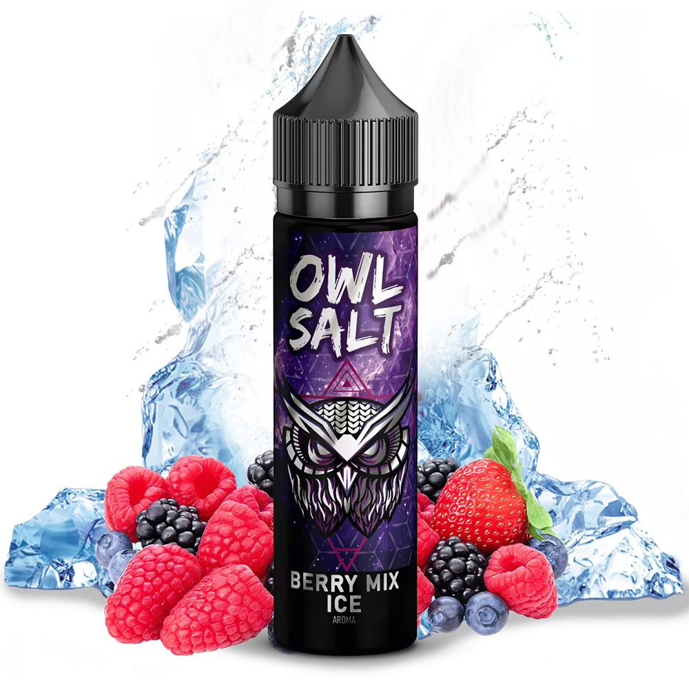OWL Salt Aroma Longfill - Berry Mix Ice - 10ml in 60ml Flasche STEUERWARE C