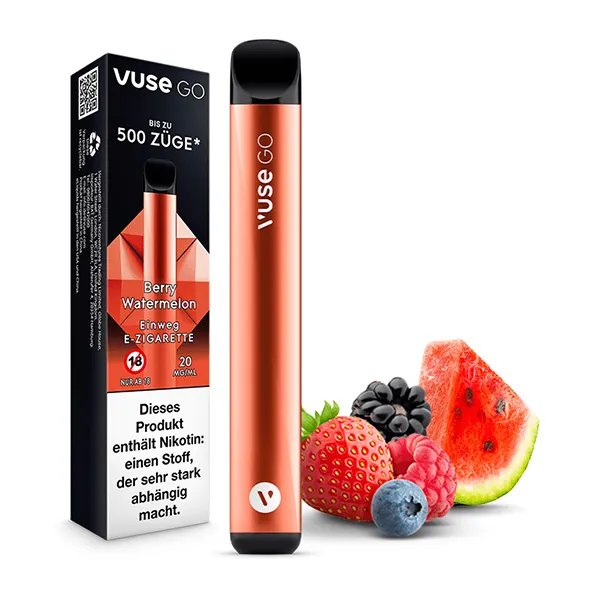 Vuse GO Berry Watermelon 20mg Einweg E-Zigarette STEUERWARE