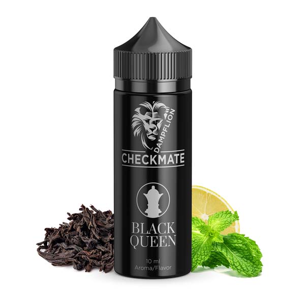 Dampflion Checkmate Black Queen Aroma 10ml in 120ml Flasche STEUERWARE