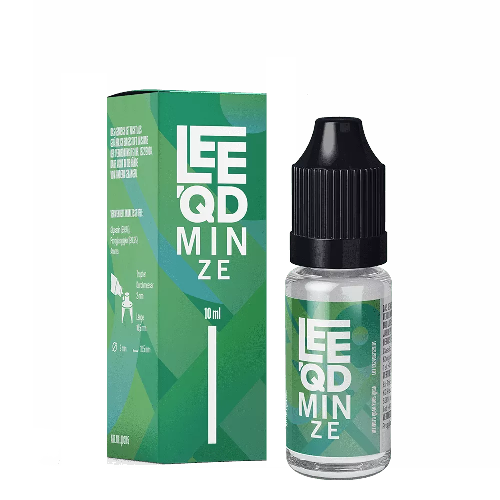 LEEQD Liquid - Fresh Minze - 0mg 10ml STEUERWARE