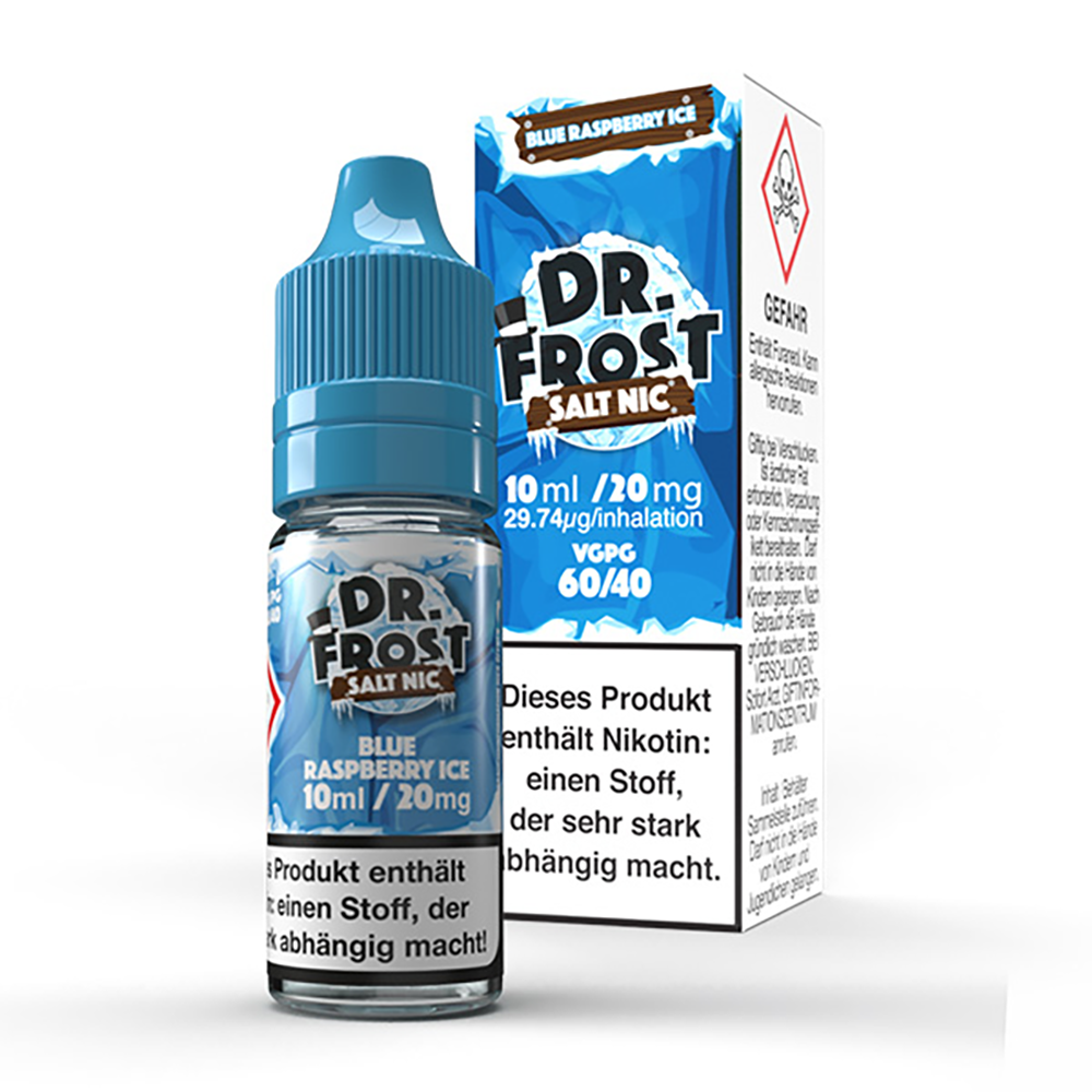 Dr. Frost Nikotinsalz - Ice Cold Blue Razz - Liquid 20mg 10ml STEUERWARE