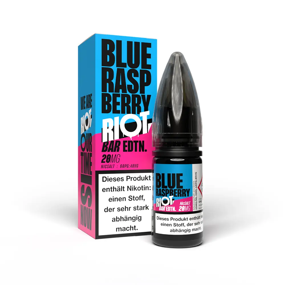Riot Squad Nikotinsalz - Blue Raspberry - Liquid 20mg 10ml STEUERWARE