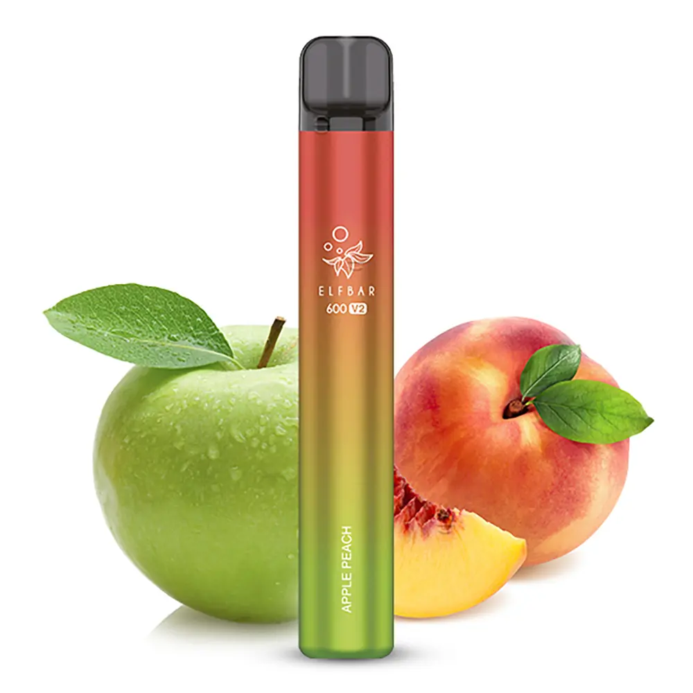Elfbar 600 V2 CP Einweg E-Zigarette - Apple Peach - 20mg STEUERWARE