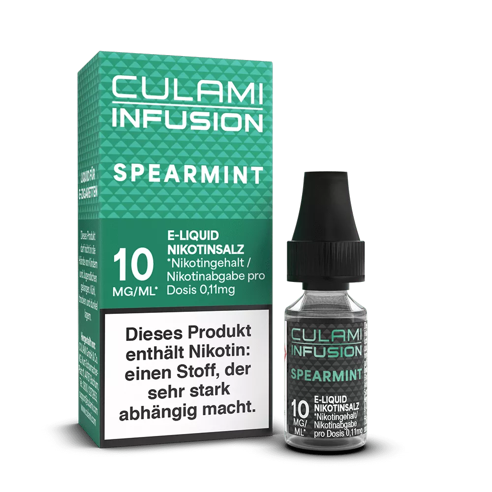Culami Infusion Nikotinsalz - Spearmint - Liquid 10mg 10ml STEUERWARE