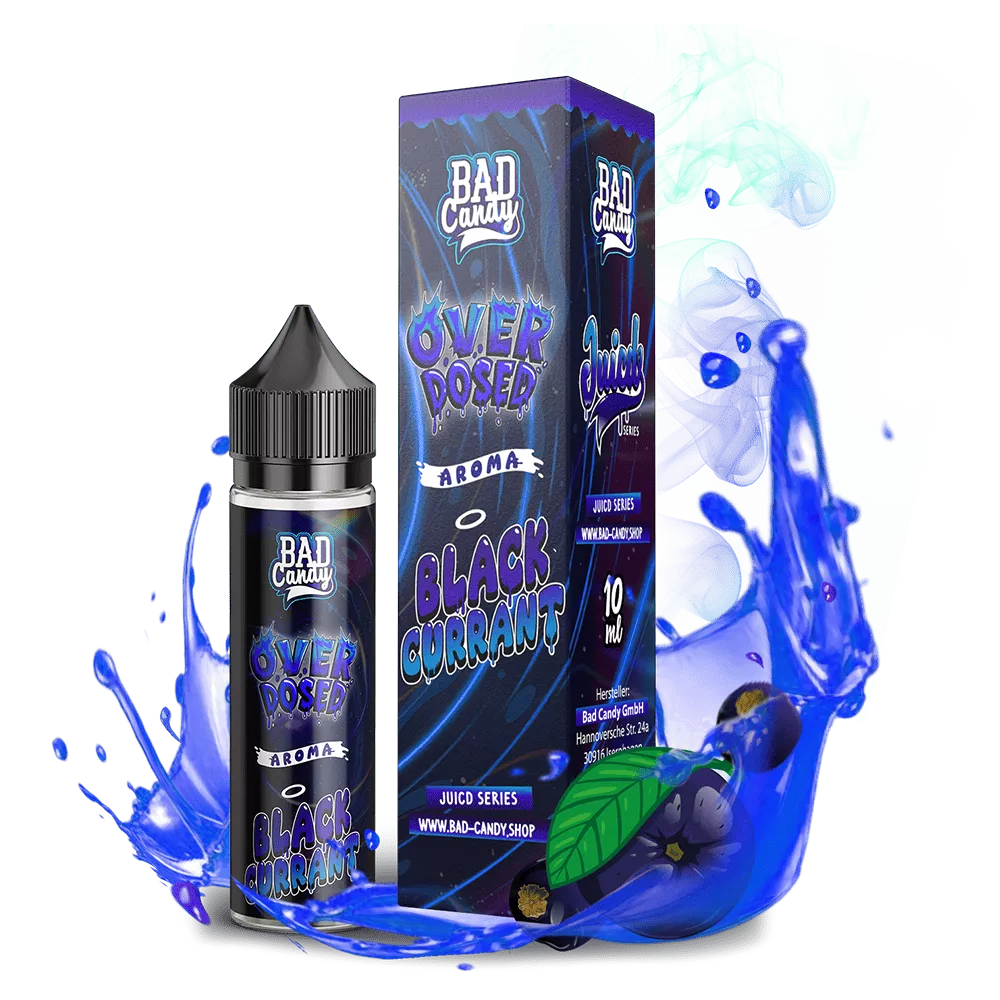 Bad Candy Longfill - Blackcurrant Lemonade - Overdosed 10ml Aroma in 60 ml Flasche STEUERWARE