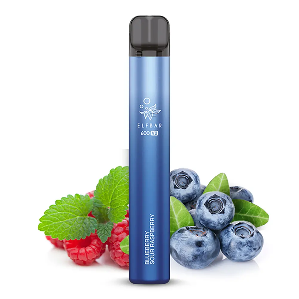 Elfbar 600 V2 CP Einweg E-Zigarette - Blueberry Sour Raspberry - 20mg STEUERWARE