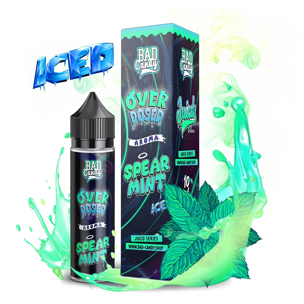 Bad Candy Longfill - Spearmint Iced - Overdosed 10ml Aroma in 60 ml Flasche STEUERWARE