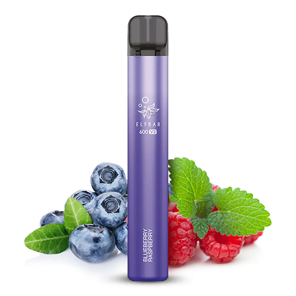 Elfbar 600 V2 CP Einweg E-Zigarette - Blueberry Raspberry - 20mg STEUERWARE