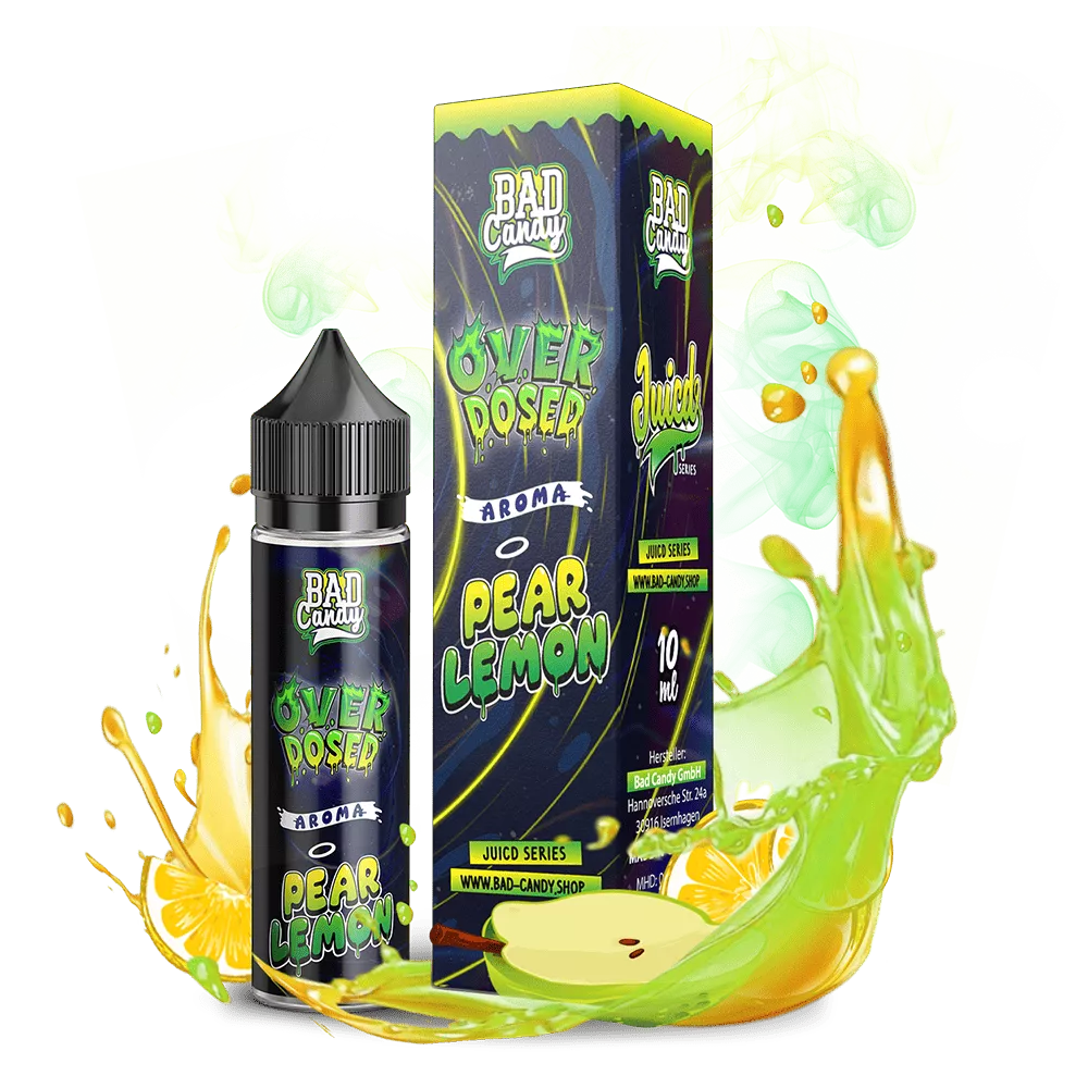 Bad Candy Longfill - Pear Lemon - Overdosed 10ml Aroma in 60 ml Flasche STEUERWARE
