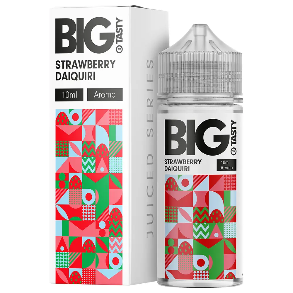 Big Tasty Aroma Longfill - Strawberry Daiquiri - 10ml in 120ml Flasche STEUERWARE