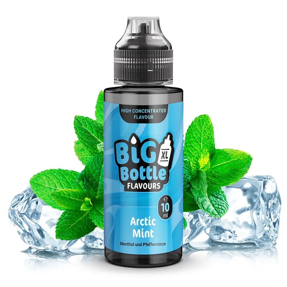 Big Bottle Flavours Aroma - Arctic Mint - 10ml in 120ml Flasche STEUERWARE