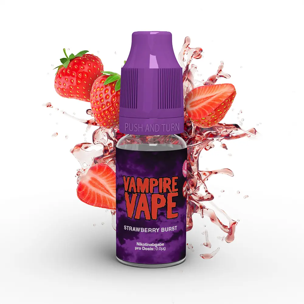 Vampire Vape Liquid - Strawberry Burst - 10ml 6mg STEUERWARE