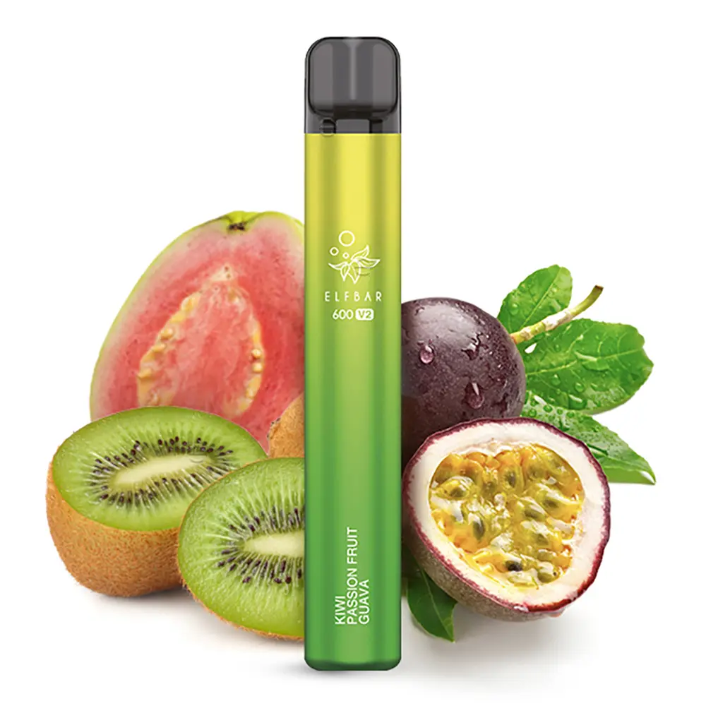 Elfbar 600 V2 CP Einweg E-Zigarette - Kiwi Passionfruit Guava - 20mg STEUERWARE