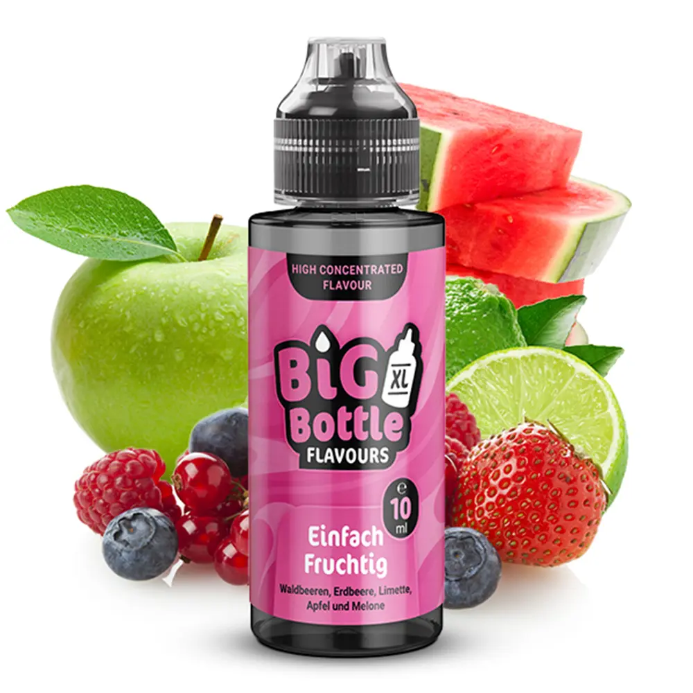 Big Bottle Flavours Aroma - Einfach Fruchtig - 10ml in 120ml Flasche STEUERWARE